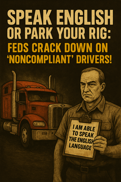 1. “Speak English or Park Your Rig: Feds Crack Down on ‘Noncompliant’ Drivers!”