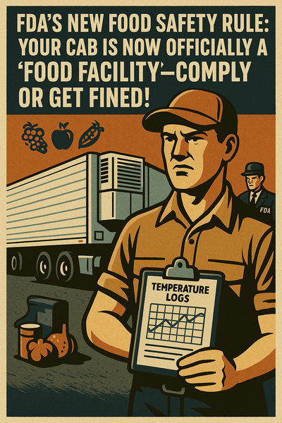 FDA’s New Food Safety Rule: Your Cab Is Now Officially a ‘Food Facility’—Comply or Get Fined!