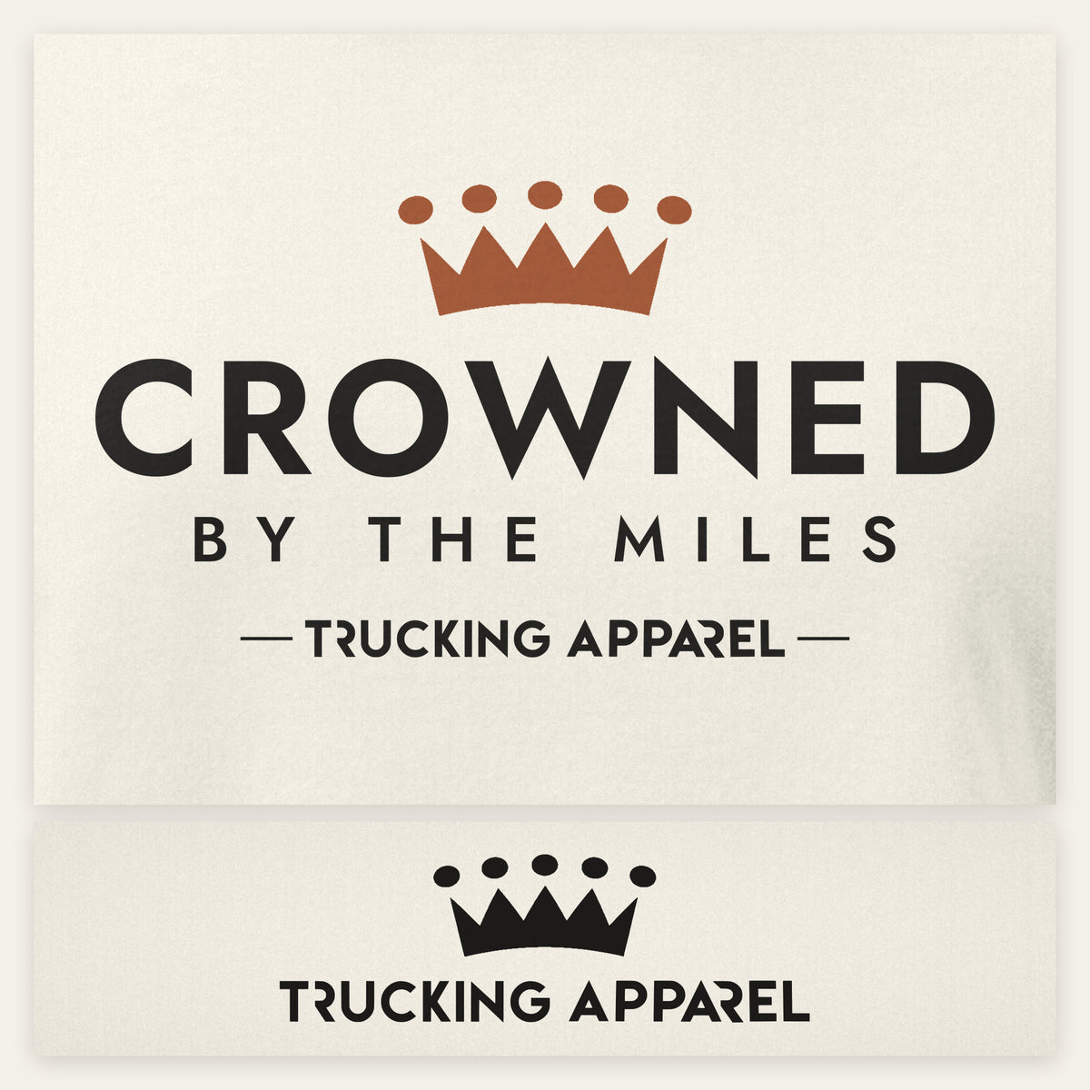 Crowned by the Miles Boxy Tee, close-up of print and label
