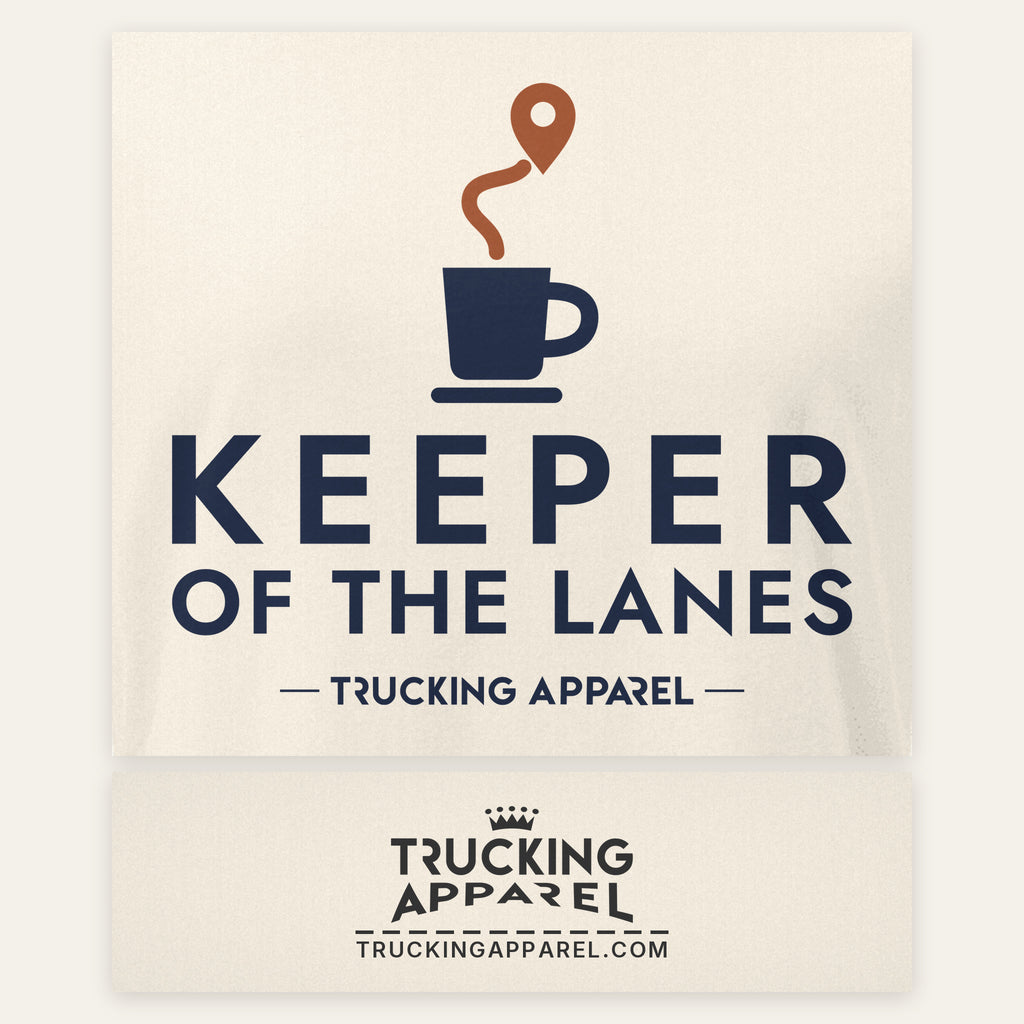 Keeper of the Lanes Dispatcher Tee, close-up of print and label