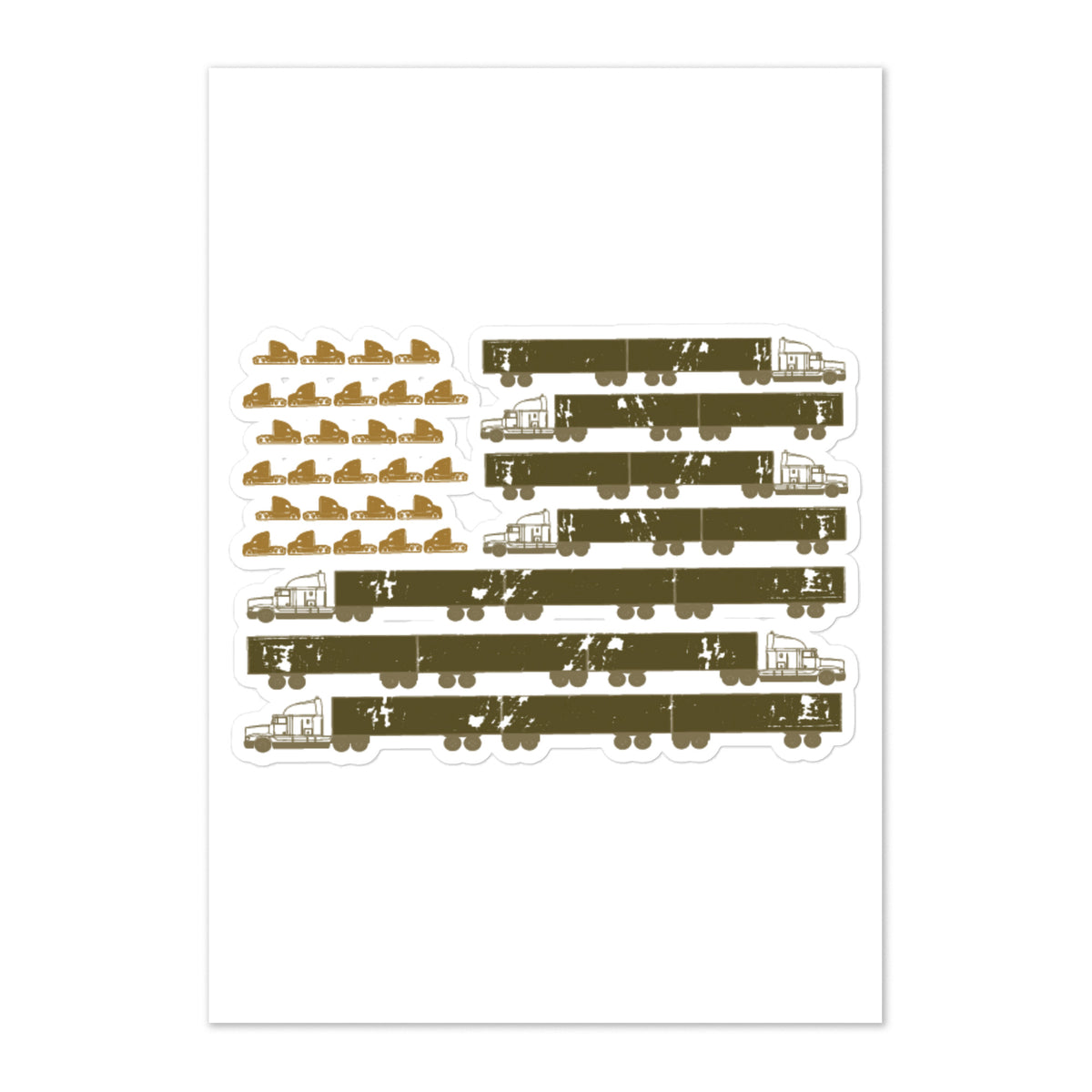 Truck Flag Sticker