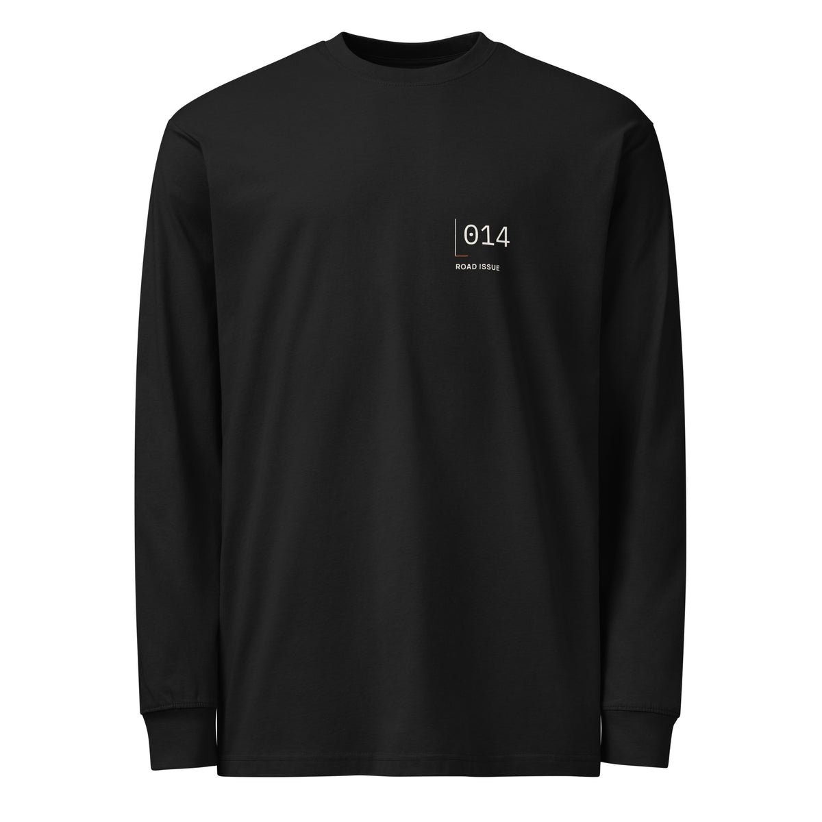 ROAD ISSUE Fourteen Line Long Sleeve in Black — front garment view