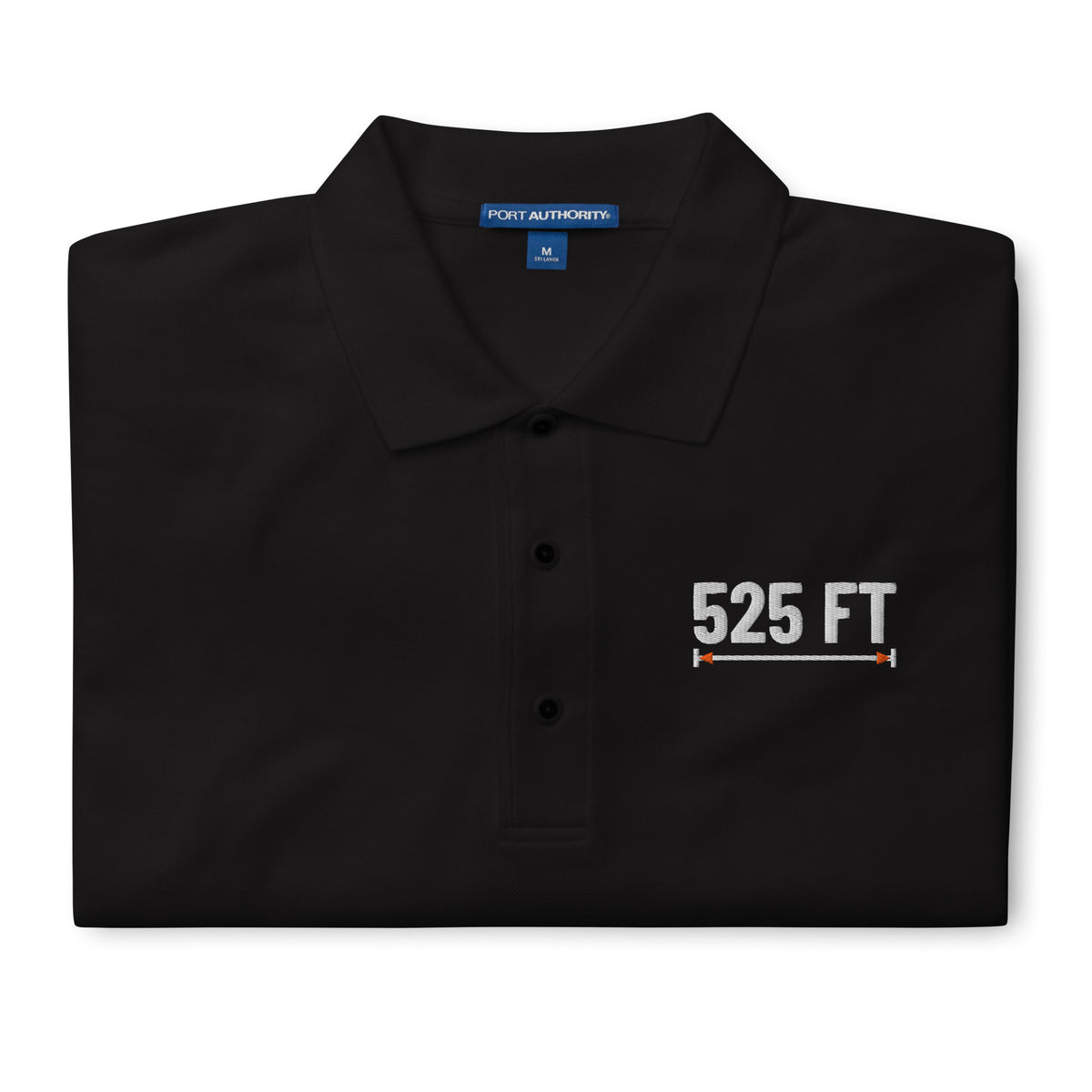 525 FT Polo in black, front view.