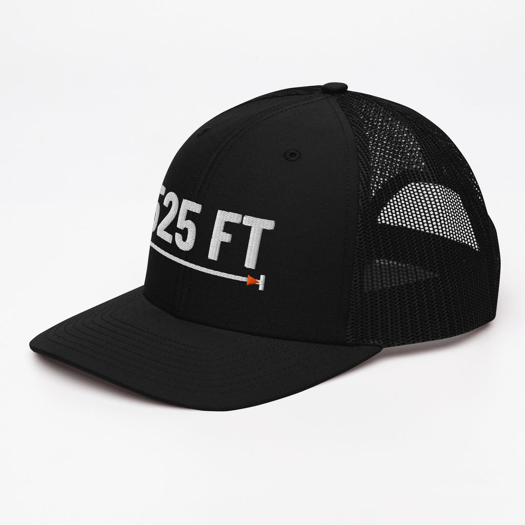 525 FT Trucker in black, left front angle.