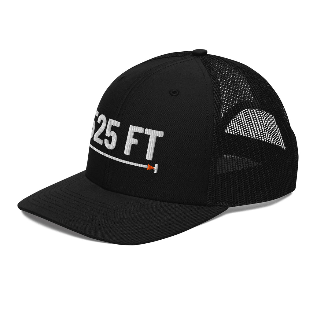 525 FT Trucker in black, left front angle.