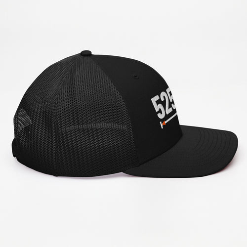 525 FT Trucker in black, right side view.