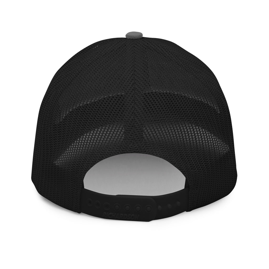 53 FT Trucker in charcoal black, back view.