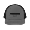 53 FT Trucker in charcoal black, front view.