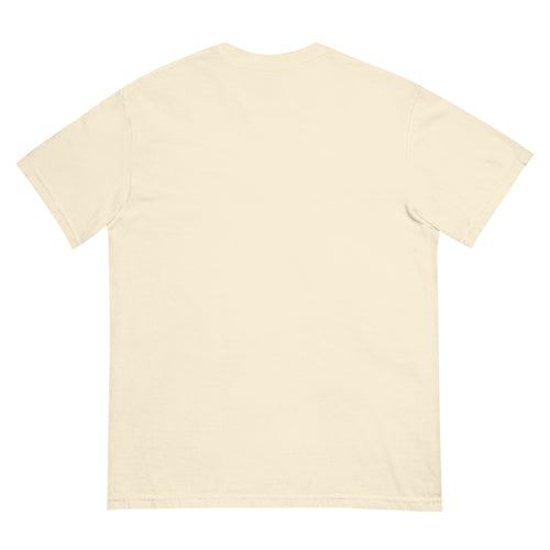 Atlas Grid Tee in Ivory, back supplier mockup showing the plain back