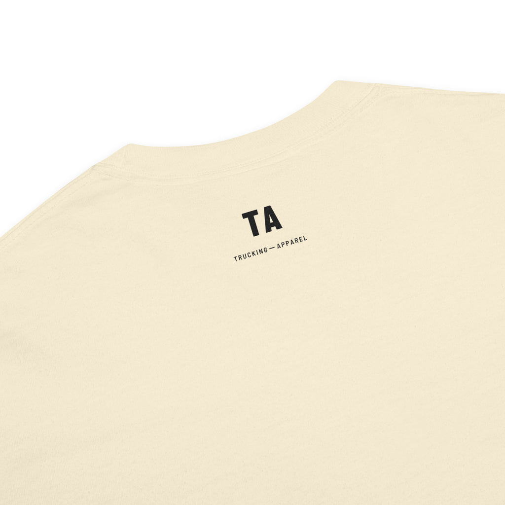 Somebody's Everything Tee in ivory, close-up detail.