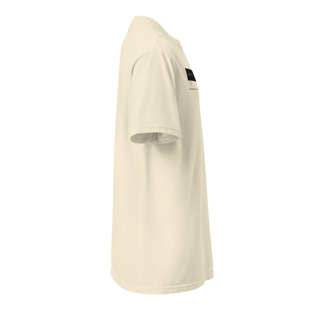 Somebody's Everything Tee in ivory, right side view.