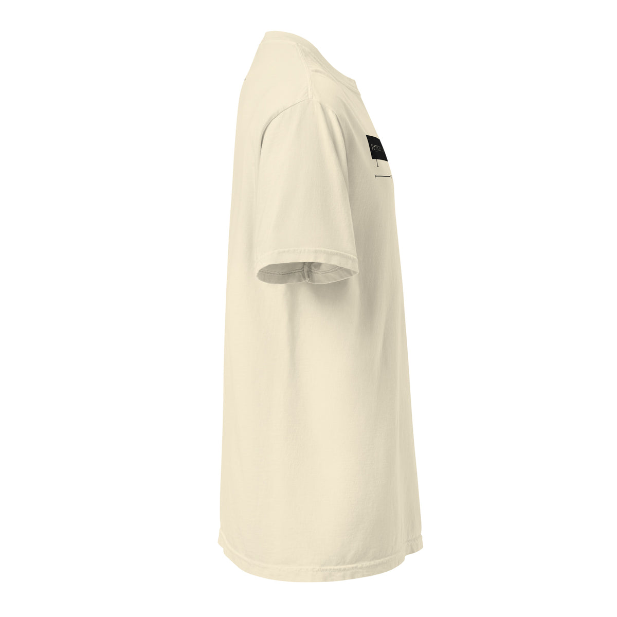 Somebody's Everything Tee in ivory, right side view.