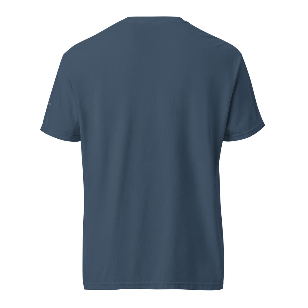 Office With A View Tee in midnight, back view.