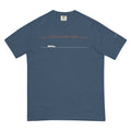 Office With A View Tee in midnight, front view.