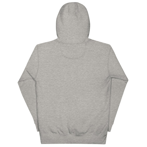 Basecamp Fleece Hoodie in Carbon Grey, back supplier mockup showing the plain back