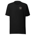 Dispatch Said It's Right On Your Way Trucker Tee in black, front view with small TA chest badge. Design made with AI assistance.